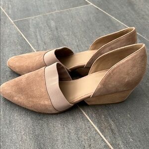 Eileen Fisher Tan Suede Flats Timeless Elegance